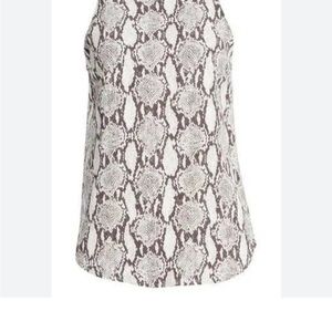 A.L.C Anise Sleeveless Snake-Print Top size 6 EUC